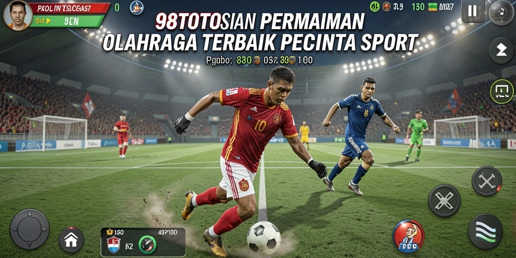 Tangkapan layar utama dari gameplay <strong>98TOTO</strong> yang menampilkan aksi olahraga mendebarkan.