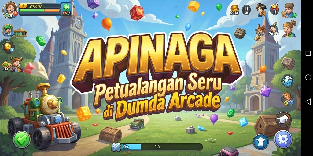 Screenshot APINAGA menampilkan gameplay yang seru dan penuh tantangan di dunia arcade.