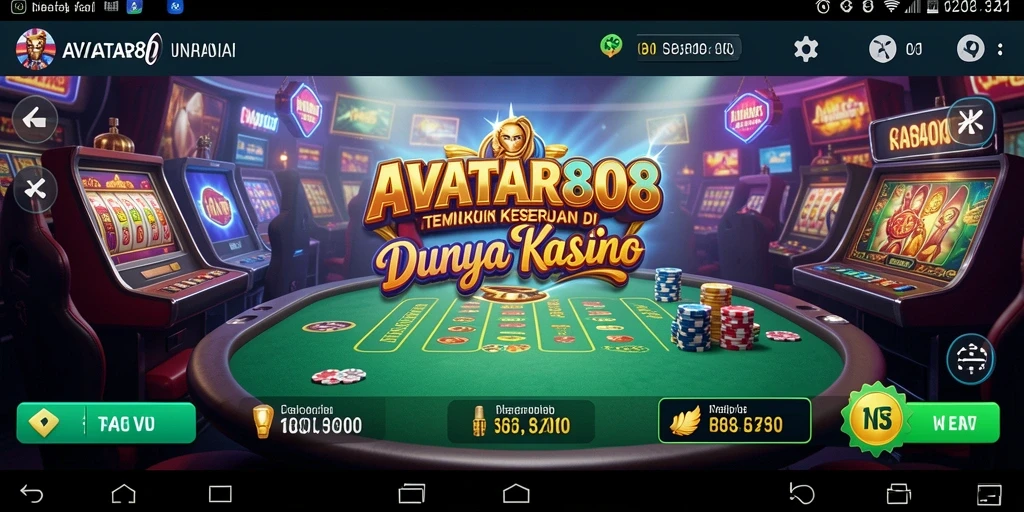 Screenshot AVATAR808 menampilkan gameplay Kasino yang seru dan menarik.