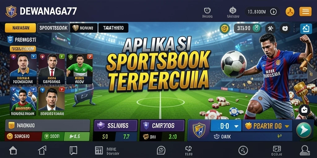 Tampilan menarik dari gameplay Sportsbook pada DEWANAGA77.