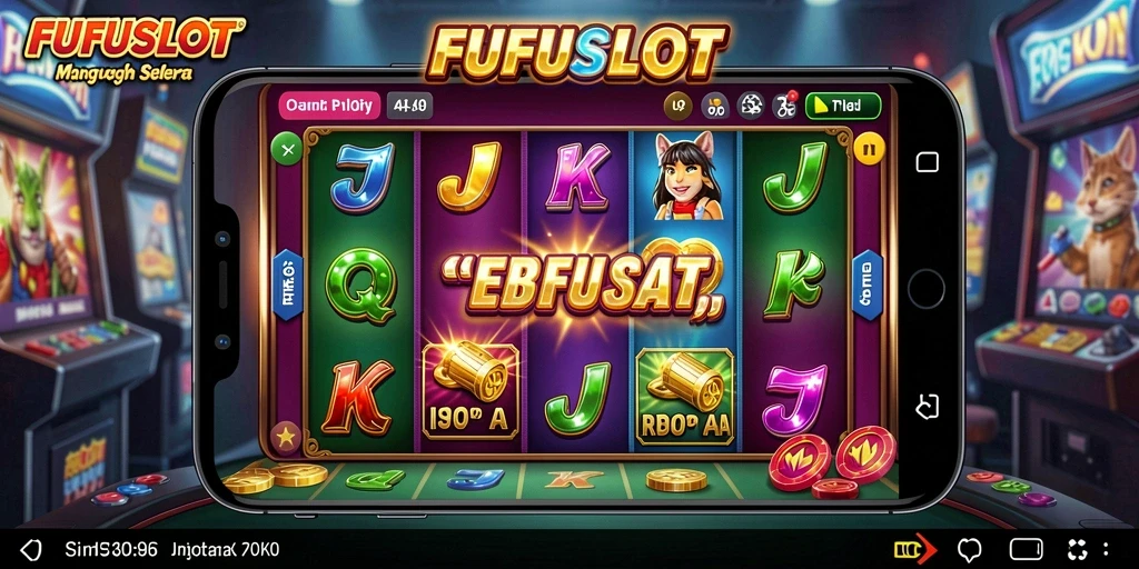 Tampilan menarik dari gameplay <strong>FUFUSLOT</strong> dengan mesin slot yang beragam.