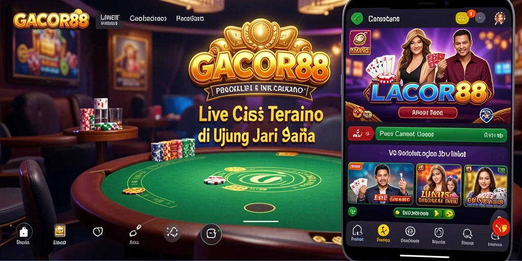 Gameplay mendebarkan di aplikasi Live Casino GACOR88 yang interaktif.