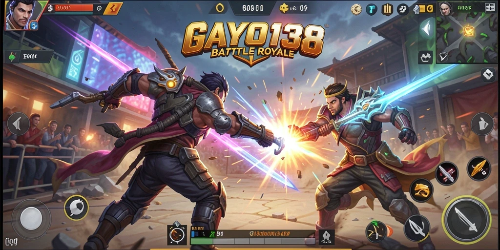 Tampilan gameplay GAYO138 yang mendebarkan dengan aksi Battle Royale.