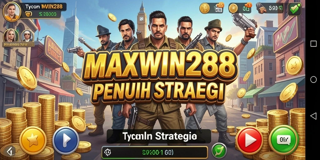 Menampilkan gameplay seru dari MAXWIN288 dengan berbagai fitur Tycoon.
