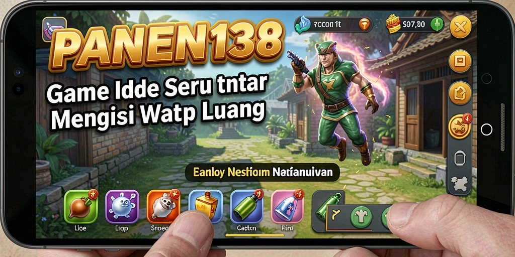 Screenshot gameplay PANEN138 menampilkan pertanian yang berkembang pesat.
