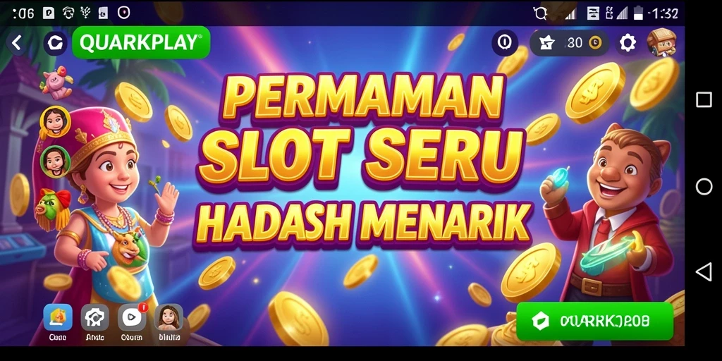 Tampilan grafis yang menakjubkan dari permainan Slot QUARKPLAY.