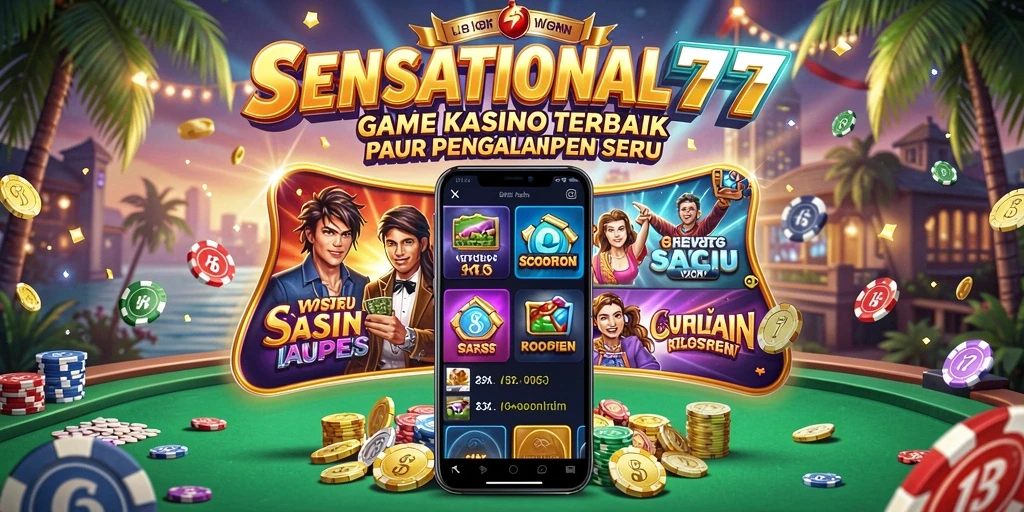 Tangkapan layar SENSATIONAL77 menampilkan keseruan permainan Kasino yang menarik.