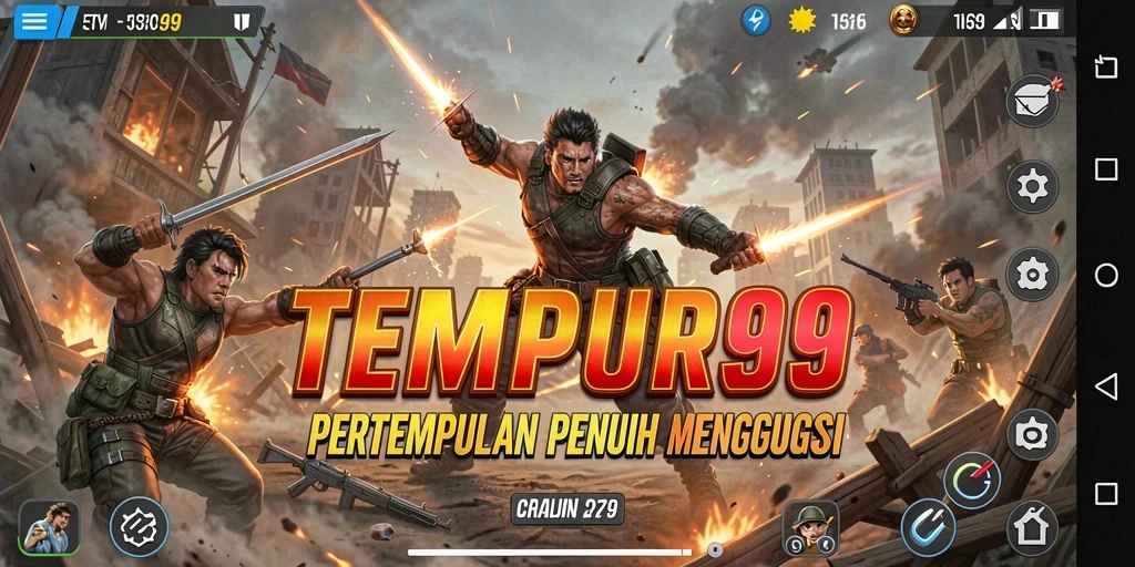 Tampilan gameplay mendebarkan dari TEMPUR99 dengan aksi seru.