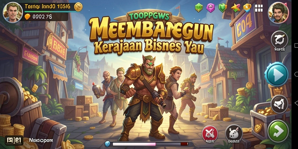 Tampilan gameplay TOOPGWS yang menarik dan penuh warna.