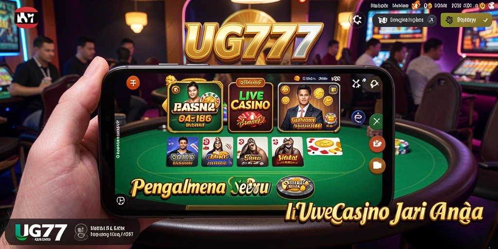 Gameplay menarik dengan dealer langsung di UG777 Live Casino.